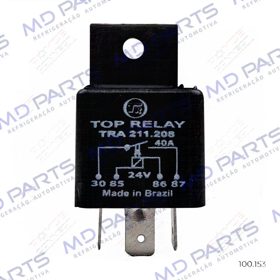 Relé Ar Condicionado Universal 4 Pinos - 24 Volts