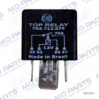 Relé Ar Condicionado Fiat Tempra/ Marea/ Brava/ Palio/ Uno Tipo Inserção do Sistema 4 Pinos 70a. - 12 Volts. 7.606.