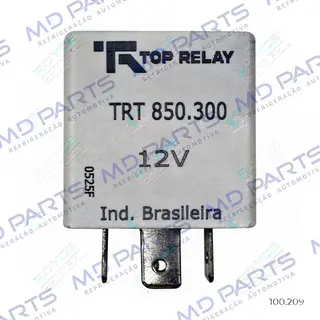 Relé Ar Condicionado Fiat Palio/ Tempra/ Strada / Siena Tipo de Retardo 2 Veloc. 4 Pinos - 12 Volts Branco