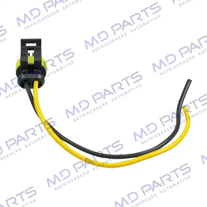 Chicote Conector 2 Vias Magnético Compressor CVC Denso/ Delphi/ Mahle Fiat Palio E.TorQ / Pressostato 2 Vias Chevrolet Silverado — foto 5