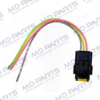 Chicote Conector 3 Vias Transdutor Pressostato Citröen / Peugeot