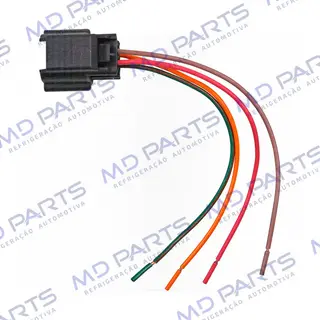 Chicote Conector 4 Vias Pressostato Ford Ecosport / Fiesta /Fiat Palio 1.0/1.5/1.6 1996 Até 1999