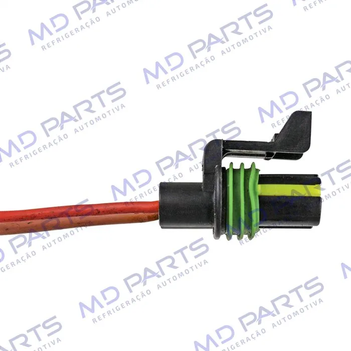 Chicote Conector 2 Vias Eletroventilador Resistência Fiat Palio/ Ford Ecosport/ Fiesta/ Chevrolet Celta/ Corsa/ Volkswagen Gol G5/G6/ G7 / Fox/ Polo — foto 2