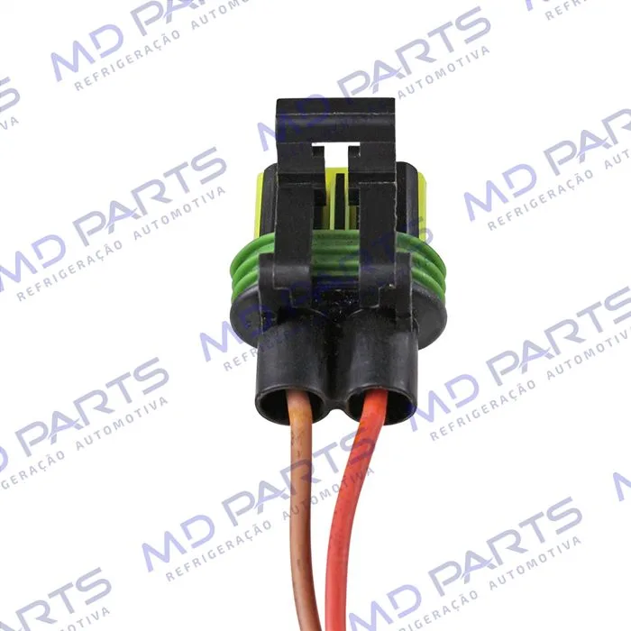 Chicote Conector 2 Vias Eletroventilador Resistência Fiat Palio/ Ford Ecosport/ Fiesta/ Chevrolet Celta/ Corsa/ Volkswagen Gol G5/G6/ G7 / Fox/ Polo — foto 5