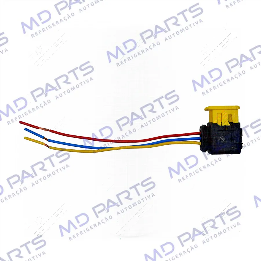 Chicote Conector 3 Vias do Pressostato/Transdutor de Pressão RC.205.053 Caminhão Volvo FH 2015>/ FMX 2015>