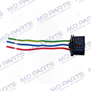 Chicote Conector 3 Vias da Resistência RC.420.190 Volkswagen Polo/ Gol G5/ Saveiro G5/ Voyage/ Fox Todos 2007>