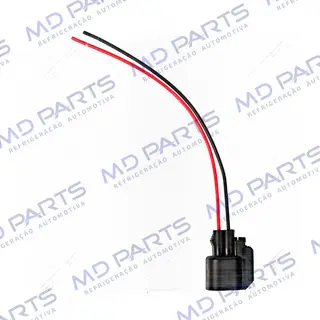 Chicote Conector 2 Vias do Magnético Compressor Ford Modelo Fomoco Fiesta/ Ecosport/ Focus 2013>