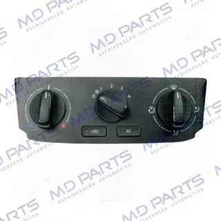 Painel Original de Controle do Ar Condicionado Volkswagen Gol G6 / Voyage Preto - 12 Volts