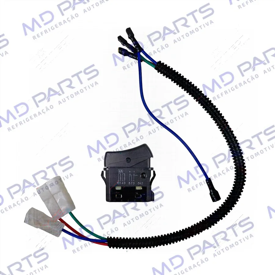 Interruptor Liga Desliga Ar Condicionado Caminhão Scania 2008> PGR / Mercedes Benz Adaptação - 24 Volts