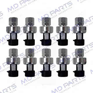 Pressostato/ Transdutor Alta 3 Pinos Chevrolet Vectra/ Astra/ Celta/ Kadett/ S10/ Palio/ Clio/ Scenic/ Fluence/ Jeep Renegade OEM: 90277341/ 9E5Z19712A/ 6E5Z19D594AA/ 50550372 BB - Pacote com 10 PEÇAS