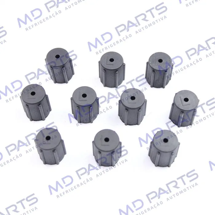 Tampa Plástica De Baixa da Válvula de Serviço R134a 10mm Pacote Com 10 Pçs — foto 2