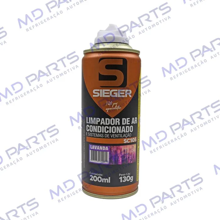 Bactericida Higienizador Para Ar Condicionado Tipo Granada com Fragrância Lavanda para Eliminar Fungos e Bactérias 200ml