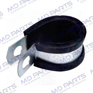 Abraçadeira de Aço / Borracha 16x22 p/ Mangueira de 08mm - Pacote Com 10 Pçs