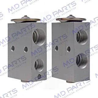 Válvula de Expansão Block 2.T Spheros R134a Motoniveladora New holland G170/ G170VP/ RG140/ RG170/ RG170.B/ RG200.B OEM: 32745700/ 75252027
