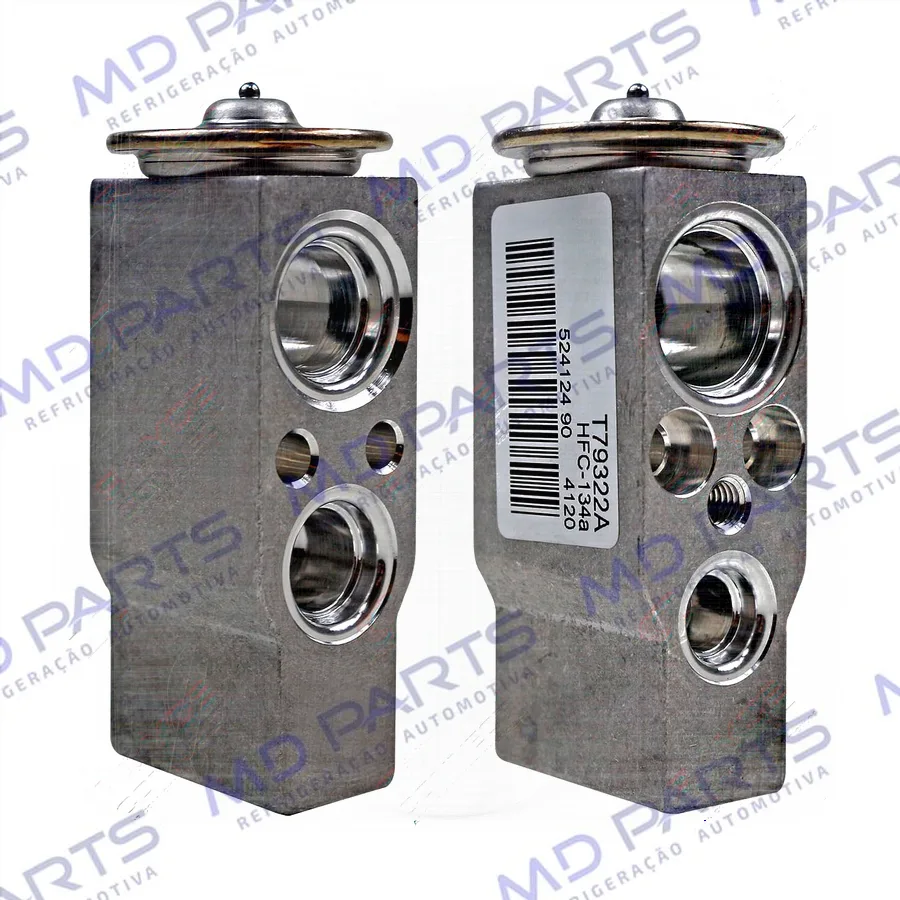 Válvula de Expansão Valeo Block 1,5t O´Ring Descarga 9x12 Sucção 18x15 Chevrolet Vectra 1997 / Scenic / Peugeot / Citröen / Caminhão Volkswagen / Scania 2008 Até 2017