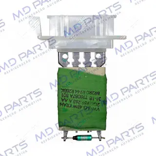 Resistência da Caixa Evaporadora Valeo Volkswagen Polo/ Virtus 2018 - 12 Volts OEM: 2Q0959263A