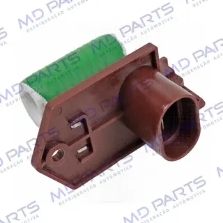 Resistência do Eletroventilador do Radiador Sistema Denso Fiat Novo Uno Way/ Uno Vivace/ Mobi/ Grand Siena/ Palio/ Strada/ Bravo/ Toro/ Jeep Renegade - 12 Volts OEM: 51905875/ 51890981