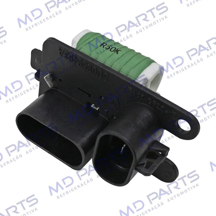 Resistência do Eletroventilador do Radiador Volkswagen Polo/ Gol G5/ Saveiro G5/ Voyage/ Fox 3 Pino Todos 2007> - 12 Volts OEM: 5U0959493