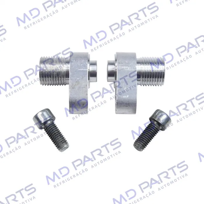 Conector Adaptador para Condensador 650.208 Ford F250/F350/F4000 Saida 8mm Alumínio - Pacote Com 2 Pçs — foto 2