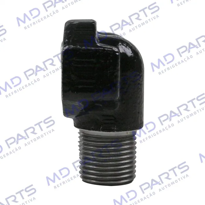 Conector de Descarga e Sucção da Tampa Traseira Compressor Seltec / Sanden - Aço — foto 5