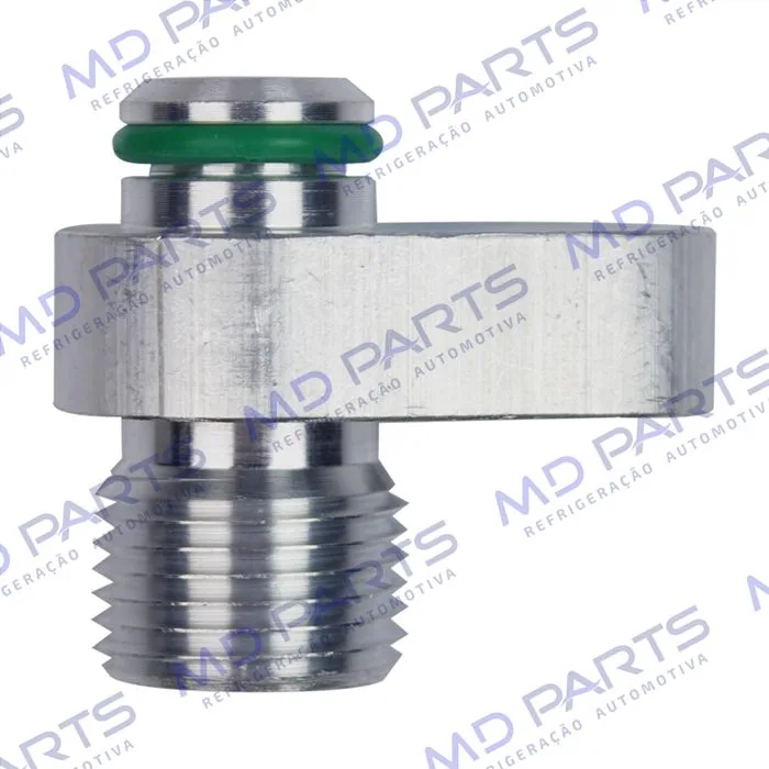Conector Adaptador para Condensador Radial 8 e Niple 8 para Parafuso M8 - Alumínio