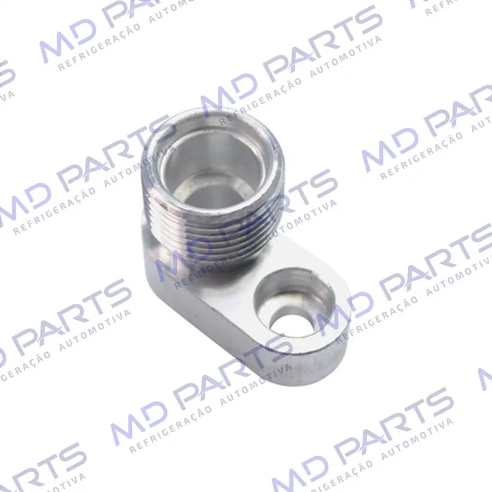 Conector Entrada/Saida Condensador Volkswagen Gol G4 10mm x 10mm - Alumínio — foto 3