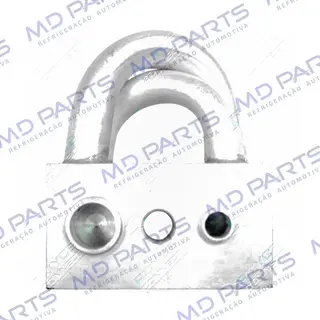 Válvula Conector para adaptar o Compressor do Astra RC.600.280 no Chevrolet Cobalt - Alumínio