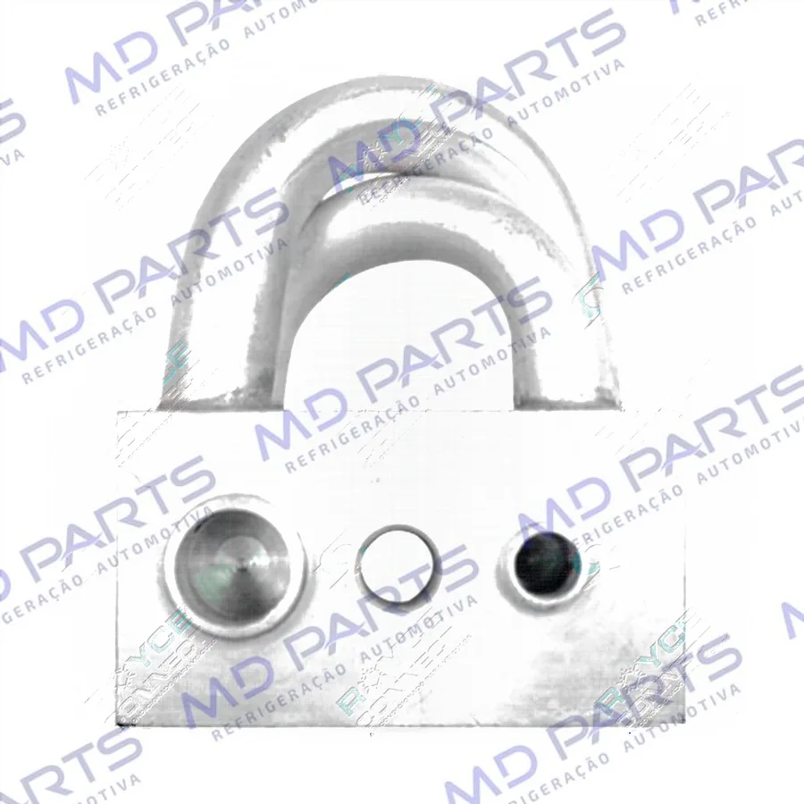 Válvula Conector para adaptar o Compressor do Astra RC.600.280 no Chevrolet Cobalt - Alumínio