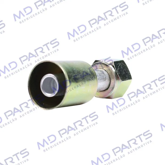 Conexão O'ring Reta Fêmea 10mm Aluminio Com Clip — foto 3
