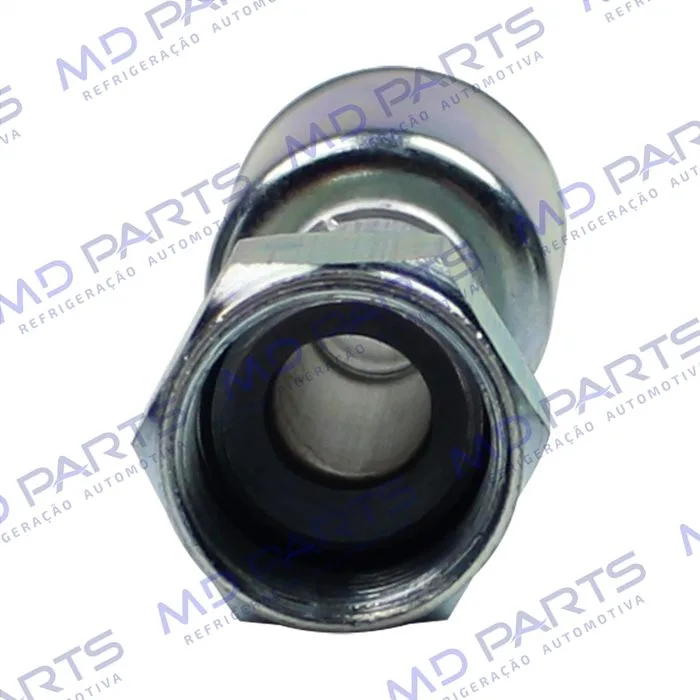 Conexão Flare Reta Fêmea 10mm Aluminio c/Clip — foto 5