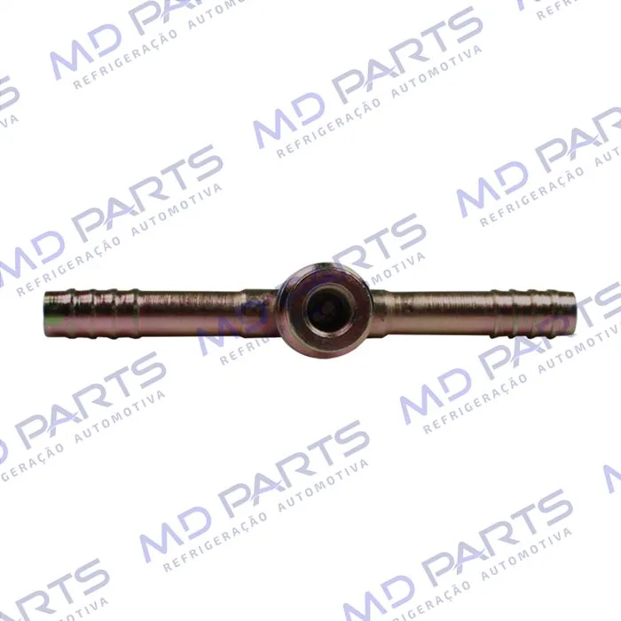 Emenda 06mm Aço c/ Válvula de Serviço R134a s/ Clip — foto 2