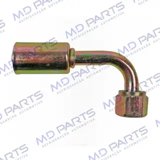 Conexão 06mm Aço 90º da Mangueira do Condensador ao Filtro Volkswagen Santana R134a