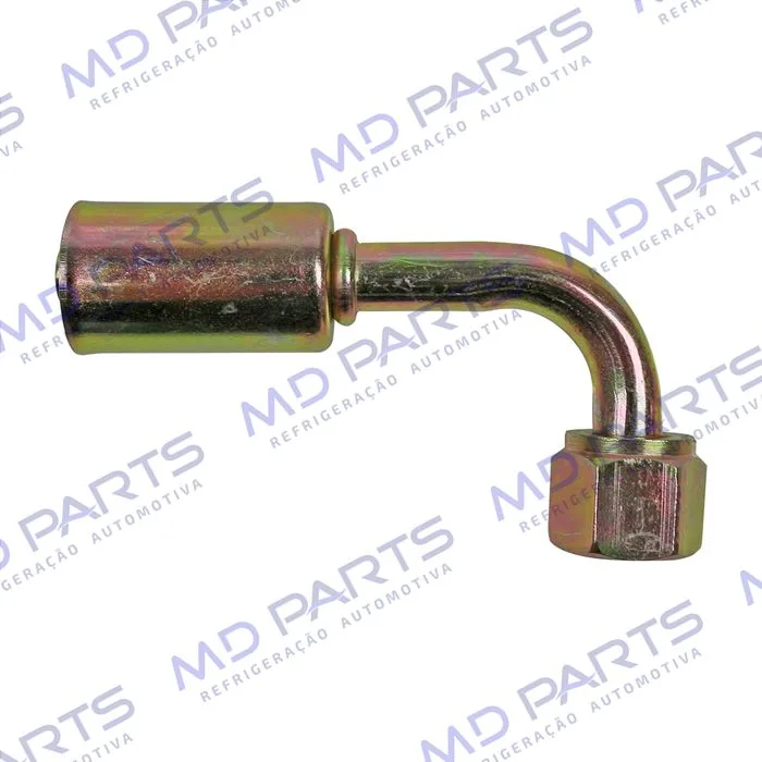 Conexão 06mm Aço 90º da Mangueira do Condensador ao Filtro Volkswagen Santana R134a
