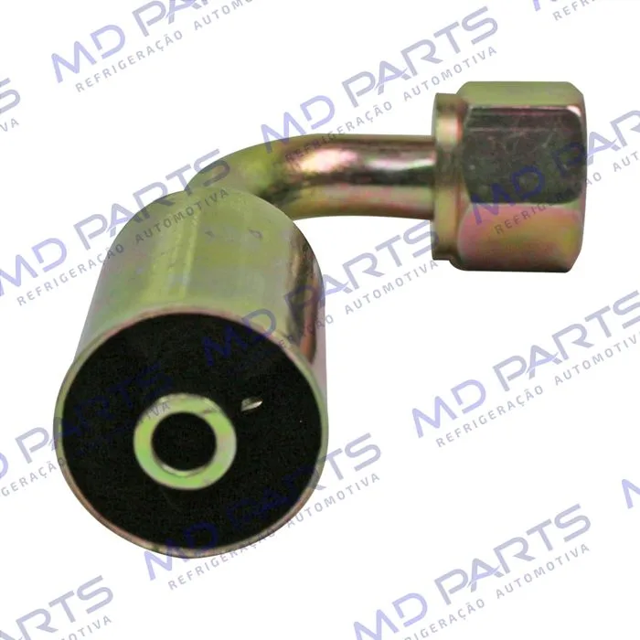 Conexão 06mm Aço 90º da Mangueira do Condensador ao Filtro Volkswagen Santana R134a — foto 3
