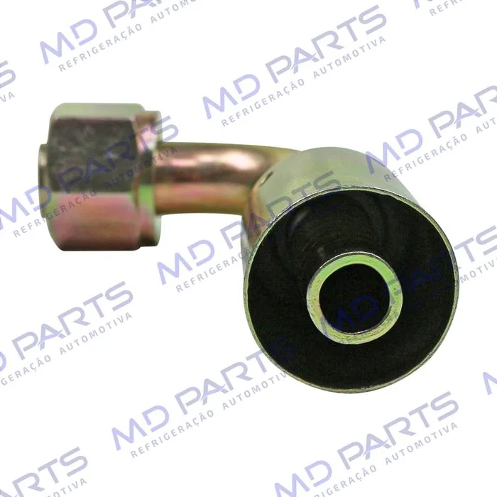 Conexão 90º Aço 10mm da Mangueira do Evaporador ao Compressor Volkswagen Santana R134a — foto 3