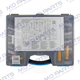 Caixa Ferramenta Saca e Instala Selo e Polia para Compressor Harrison Denso 6P148 York Sanden 507/508/510