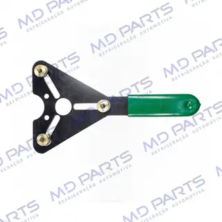 Chave Trizeta para Travar Embreagem para Remover ou Instalar Porca do Eixo Compressor Harrison/Sanden