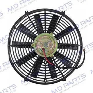 Eletroventilador Universal 14 Polegadas Pás Reta - 24 Volts - Qualidade BB