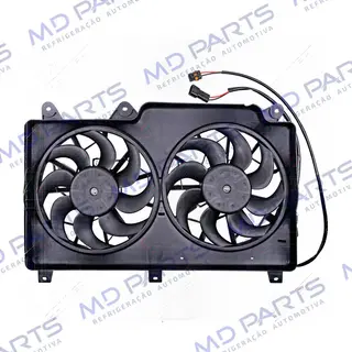 Eletroventilador Duplo c/ Defletor do Radiador Chevrolet S10 / Blazer c/ Ar Condicionado 03/1995> - 12 Volts OEM: 93358515