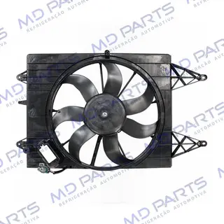 Eletroventilador do Radiador Volkswagen Polo/ Gol G5/ Saveiro G5/ Voyage/ Fox 3 Pinos Todos 2007> Importado - 12 Volts