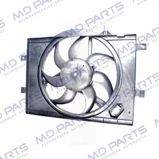 Eletroventilador do Radiador c/ Defletor Fiat Palio 1.0 Young/1.3 /1.4 2001 Até 2003 / Idea 1.4/1.8 2006 Até 2010 Sistema Behr - 12 Volts OEM: 46799284 / 51797700