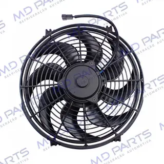 Eletroventilador Unipoint Universal Aspirante 14 Polegadas Pás em S - 12 Volts