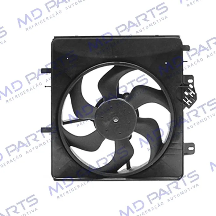 Eletroventilador do Radiador / Condensador Com Defletor Citroen C3 1.4/1.6 2003 Até 2007 Eletrônico Todos - 12 Volts OEM: 1253H3 — foto 2
