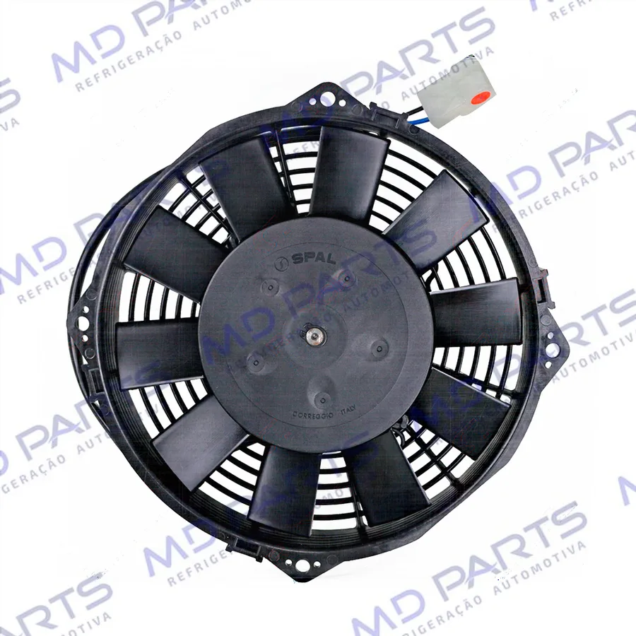Eletroventilador Universal Spal Soprante 8 Polegadas Pás reta - 12 Volts OEM: VA14-AP11C/C-34S
