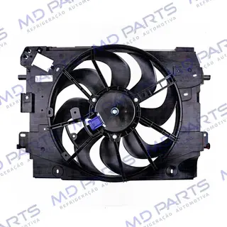 Eletroventilador do Radiador Renault Logan /Sandero 2014> - 12 Volts OEM: 2148180009R