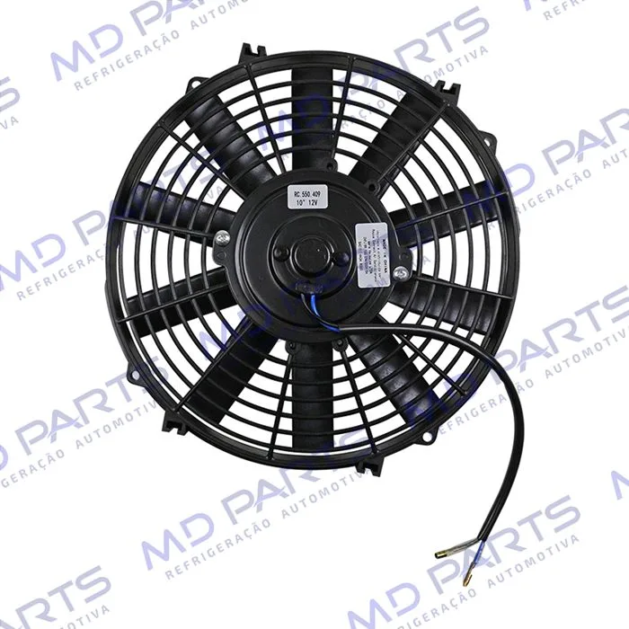 Eletroventilador Universal 10 Polegadas Pás Reta - 12 Volts - Embalagem c/ 10 Pçs
