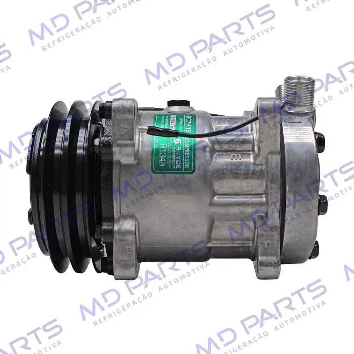 Compressor Modelo AA7H15AA 4627 Trator Uniport 2011> 8 Orelhas - 12 Volts Polia 2A 132mm R134a