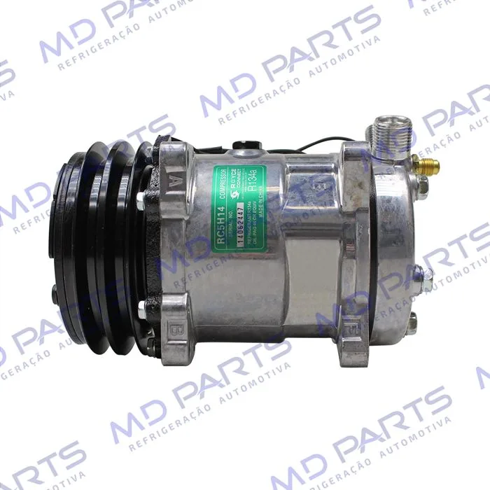 Compressor Modelo 5H14 8 Orelhas - 12 Volts Polia 2A 130mm Universal R134a