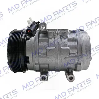 Compressor Ford F250 Motor MWM 10P15 R134a - 12 Volts Polia 6pk 125mm OEM: 2C35-19D629-AA