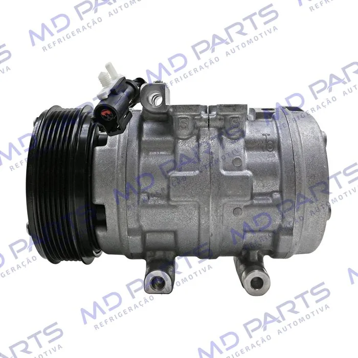 Compressor Ford F250 Motor MWM 10P15 R134a - 12 Volts Polia 6pk 125mm OEM: 2C35-19D629-AA